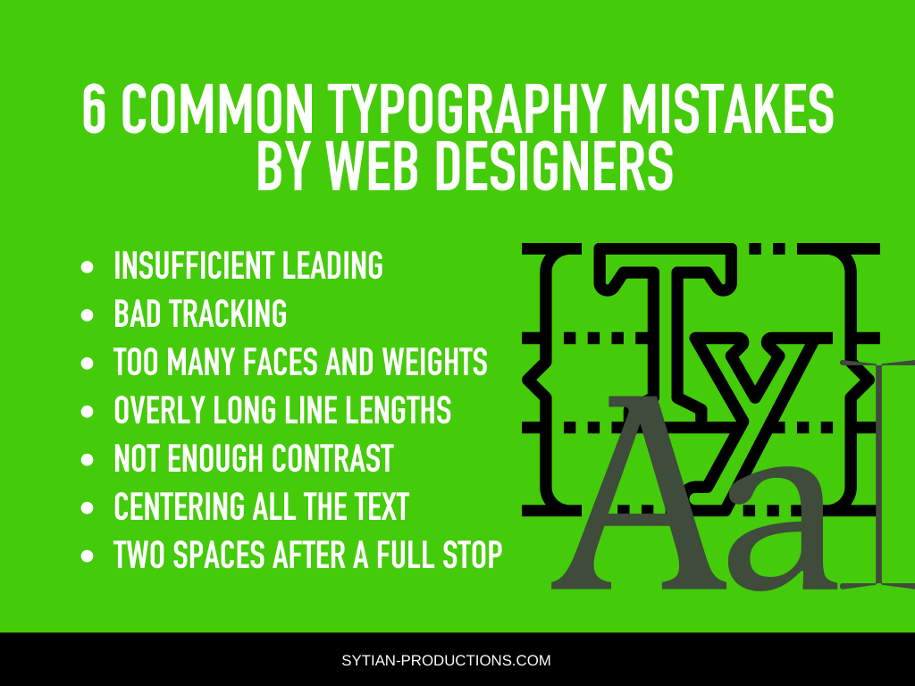 6 Common Typography Mistakes by Web Designers