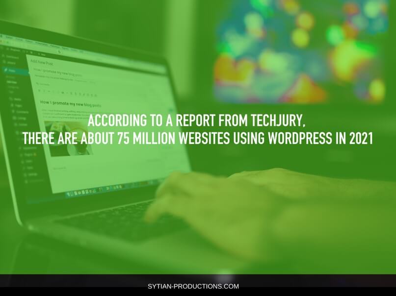 75 million websites in wordpress