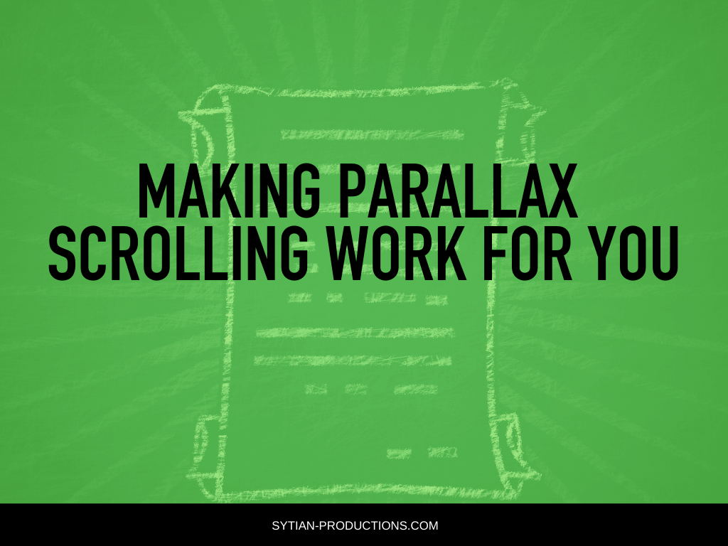 Making Parallax Scrolling Work for You