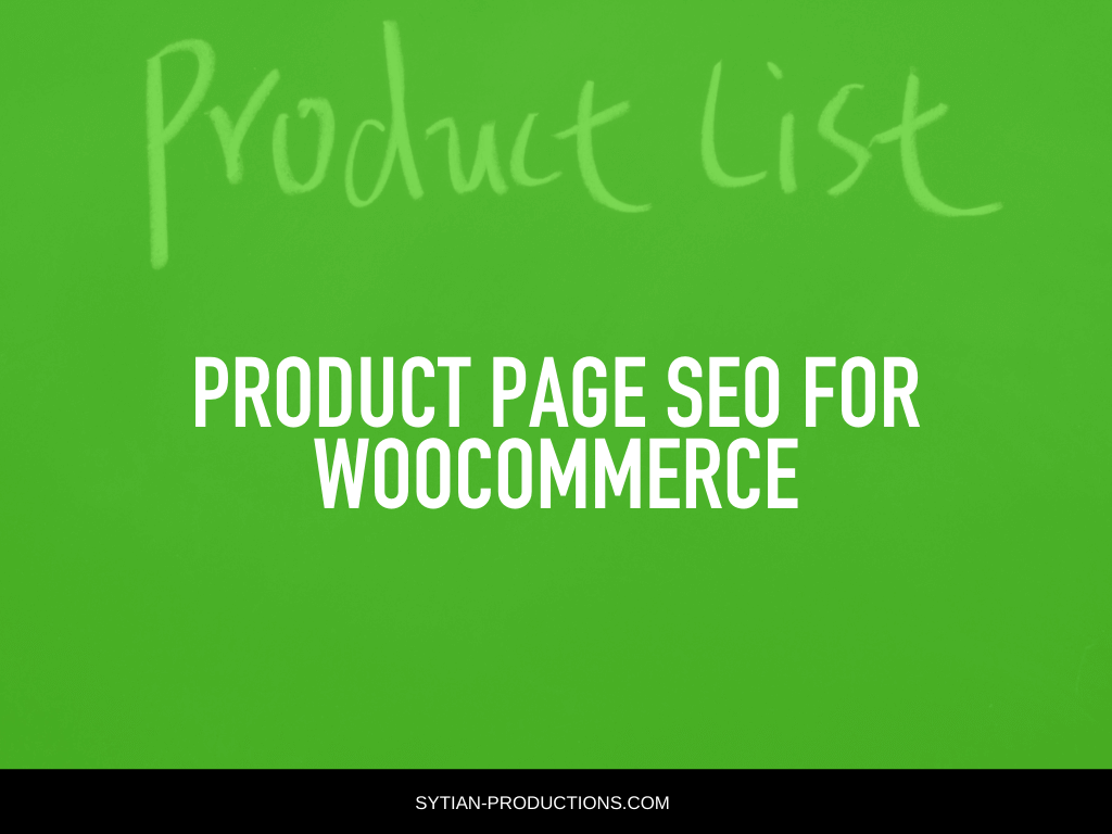 Product Page SEO for WooCommerce