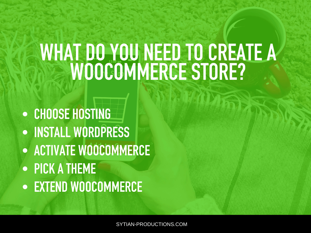 what do you need to create a woocommerce store
